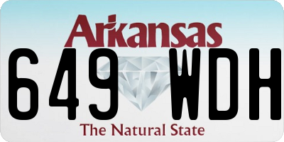 AR license plate 649WDH