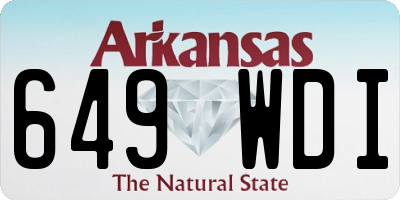 AR license plate 649WDI
