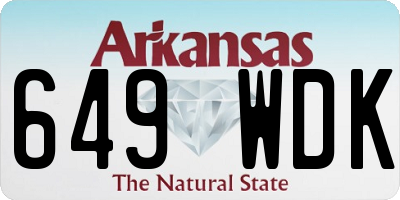 AR license plate 649WDK