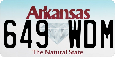 AR license plate 649WDM