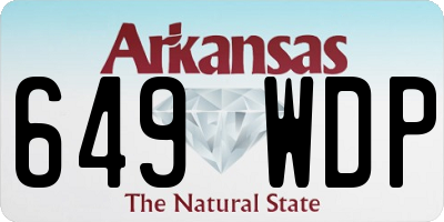 AR license plate 649WDP