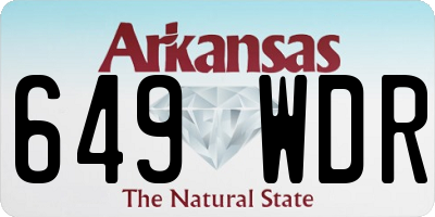 AR license plate 649WDR