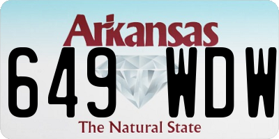 AR license plate 649WDW