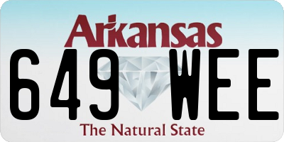 AR license plate 649WEE