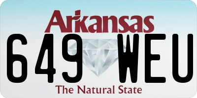 AR license plate 649WEU