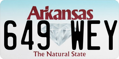 AR license plate 649WEY
