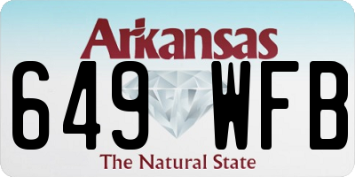 AR license plate 649WFB