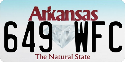 AR license plate 649WFC