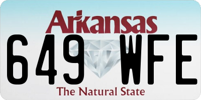 AR license plate 649WFE