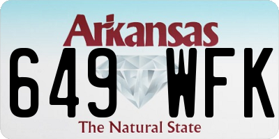 AR license plate 649WFK