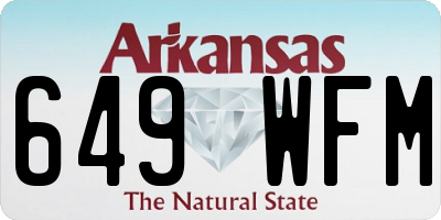 AR license plate 649WFM