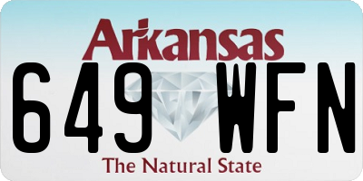 AR license plate 649WFN