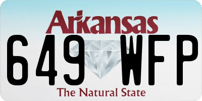 AR license plate 649WFP