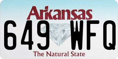 AR license plate 649WFQ