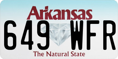 AR license plate 649WFR