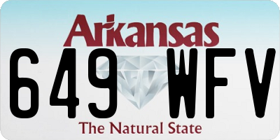 AR license plate 649WFV