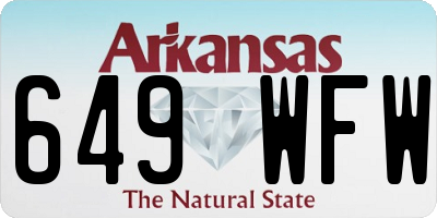 AR license plate 649WFW
