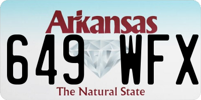 AR license plate 649WFX