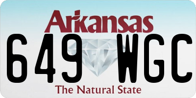 AR license plate 649WGC