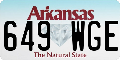 AR license plate 649WGE