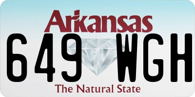 AR license plate 649WGH