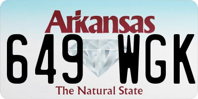 AR license plate 649WGK