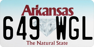 AR license plate 649WGL