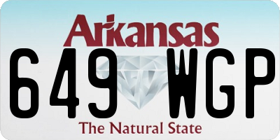AR license plate 649WGP