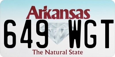 AR license plate 649WGT