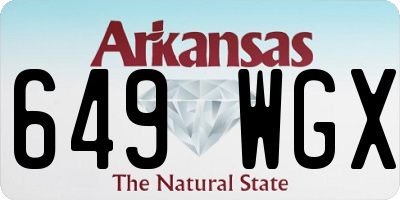AR license plate 649WGX