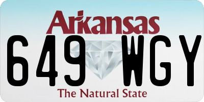 AR license plate 649WGY