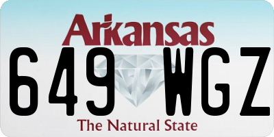 AR license plate 649WGZ