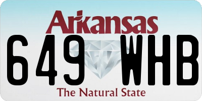 AR license plate 649WHB