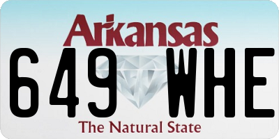 AR license plate 649WHE