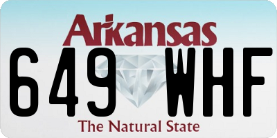 AR license plate 649WHF