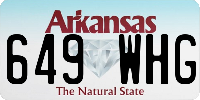 AR license plate 649WHG