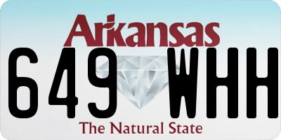 AR license plate 649WHH