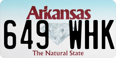 AR license plate 649WHK
