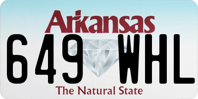 AR license plate 649WHL
