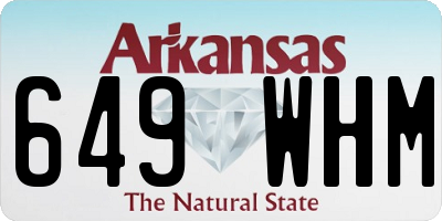 AR license plate 649WHM