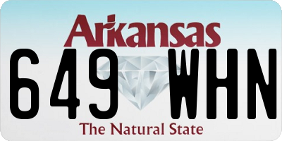 AR license plate 649WHN