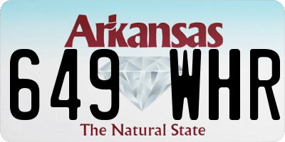 AR license plate 649WHR