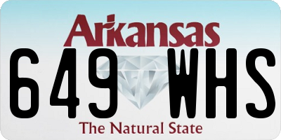 AR license plate 649WHS