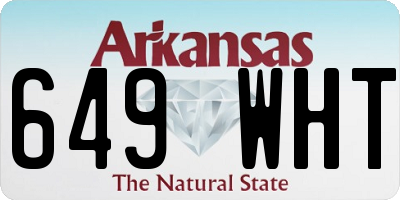 AR license plate 649WHT