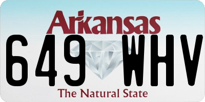 AR license plate 649WHV