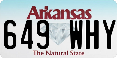 AR license plate 649WHY