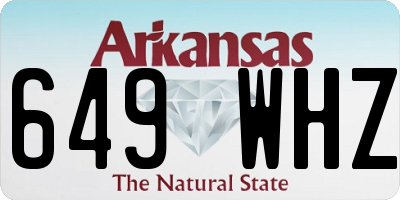 AR license plate 649WHZ