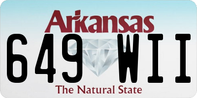 AR license plate 649WII