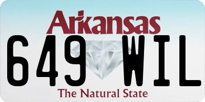AR license plate 649WIL