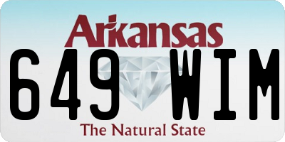 AR license plate 649WIM